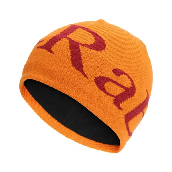 Czapka. Rab. Logo. Beanie. Marmalade/Oxblood. Red. Uni