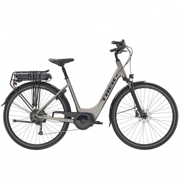 Trek. Verve + 2 Lowstep 2023 400Wh. Matte. Gunmetal. XS