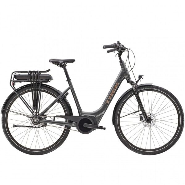 Trek. District+ 1 o niskim przekroku 2022 400Wh. Lithium. Grey. S[=]