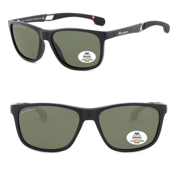 Męskie okulary przeciwsłoneczne z filtrem. UV400 i polaryzacją SP315B black/green