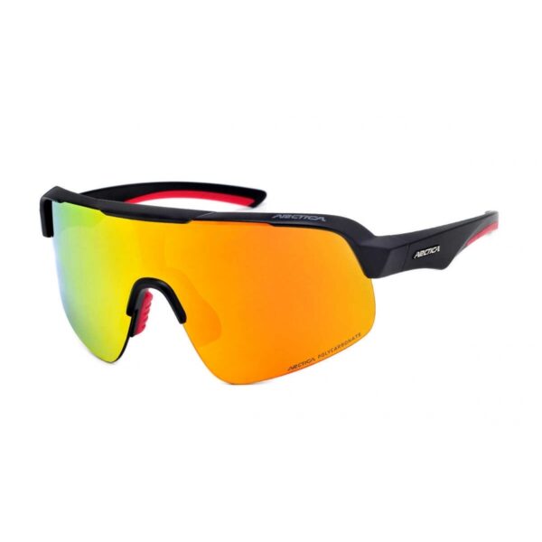 Rowerowe okulary przeciwsłoneczne sportowe z czerwoną lustrzanką Arctica. S-339B