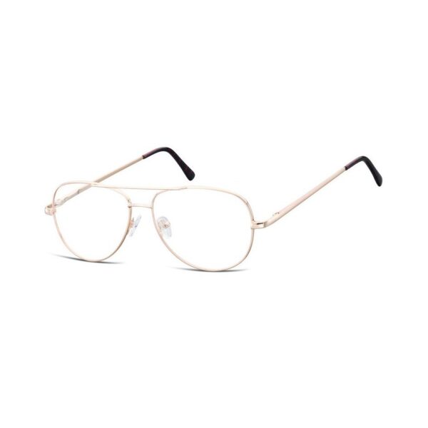 Aviator zerowki. Okulary. Oprawki metalowe korekcyjne 790C