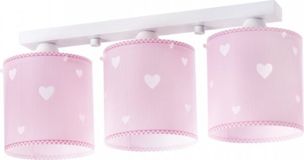 Lampa sufitowa Sweet Dreams Pink Serduszka Dalber listwa