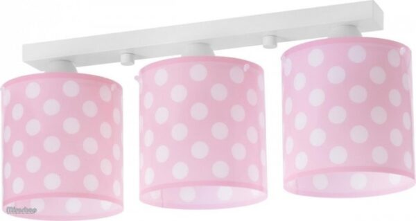 Lampa sufitowa listwa grochy Pink Dots 3xE27 61003S