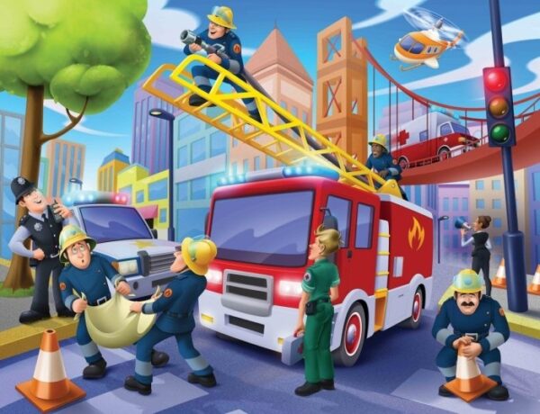 Tapeta Strażak Sam Fireman Sam Emergency