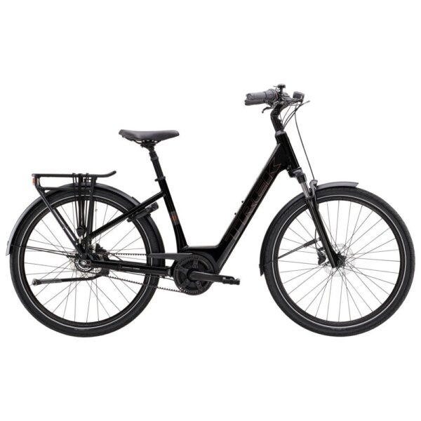 Trek District Plus 2 Lowstep z napędem pasowym 2025 Trek Black M