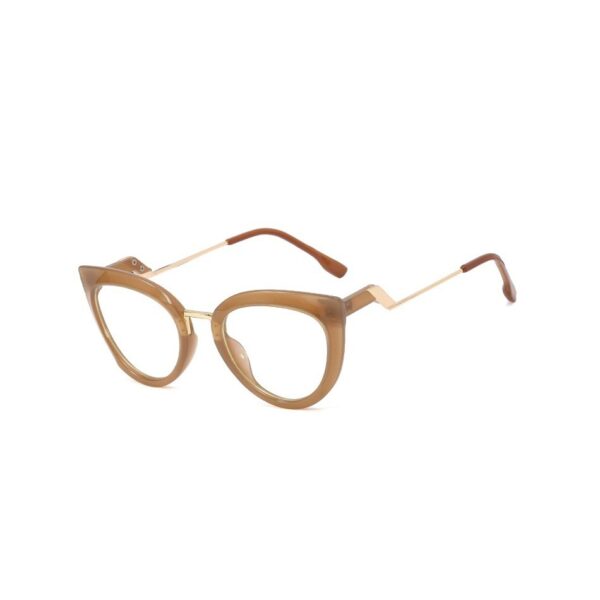 Okulary kocie do komputera damskie z filtrem BLUE Light zerówki 2570-1