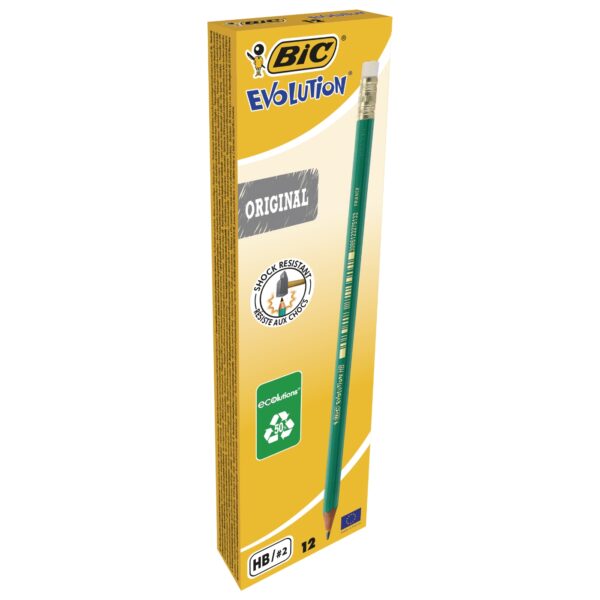 Ołówek HB z gumką 655 Bic Evolution