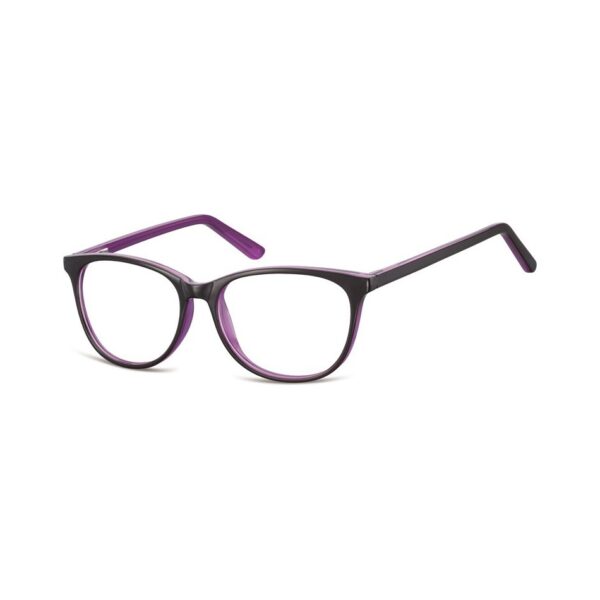 Oprawki okulary zerowki Sunoptic CP152E czarno-fioletowe