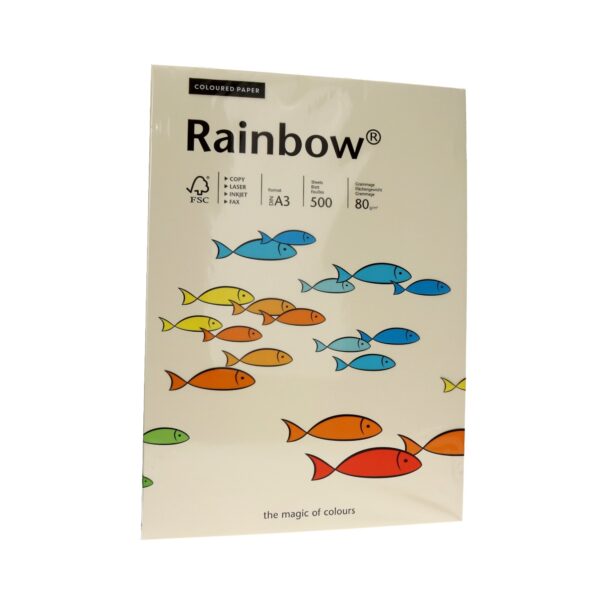 Papier ksero a3 kremowy rainbow 80g