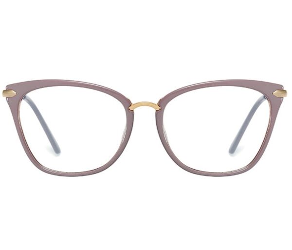 Okulary kocie do komputera damskie z filtrem BLUE Light zerówki 2574-4