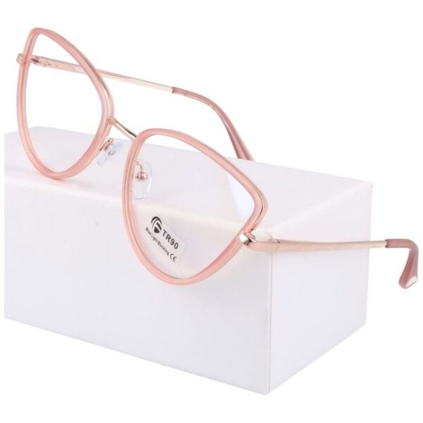 Okulary kocie do komputera damskie z filtrem BLUE Light zerówki 2588-2