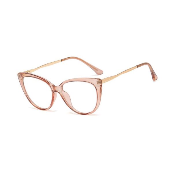 Okulary kocie do komputera damskie z filtrem BLUE Light zerówki 2581-3