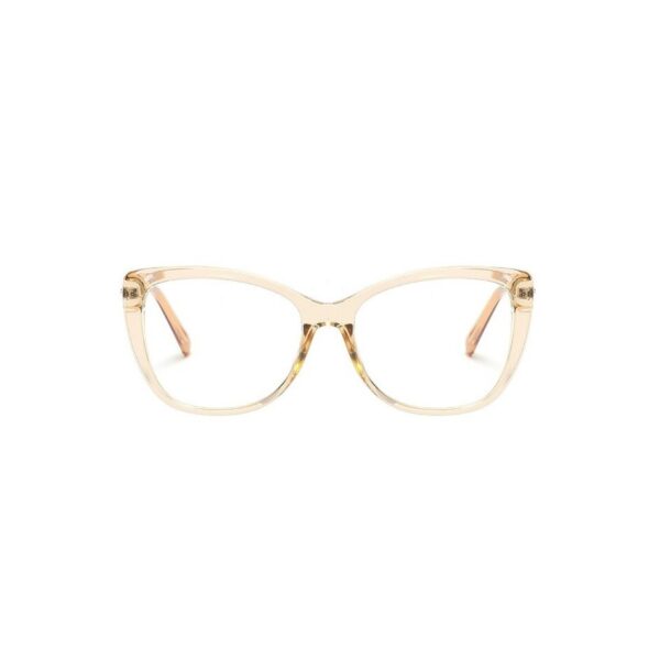 Okulary kocie do komputera damskie z filtrem BLUE Light zerówki 2564-4