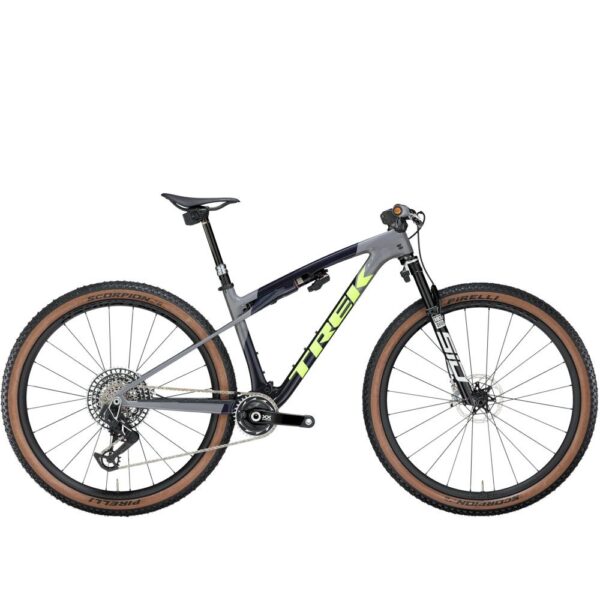 Trek Supercaliber SLR 9.9 Flight Attendant Gen 2 2025 Navy Carbon Smoke Blue/Slate Grey/Glowstick Green L