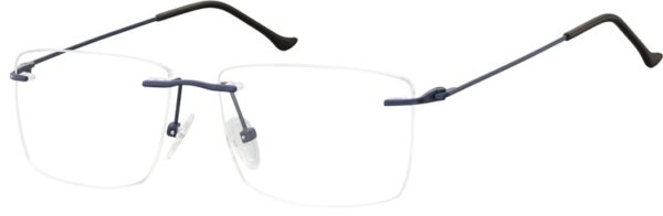 Bezramkowe Okulary oprawki korekcyjne Sunoptic 988C ciemnogranatowe