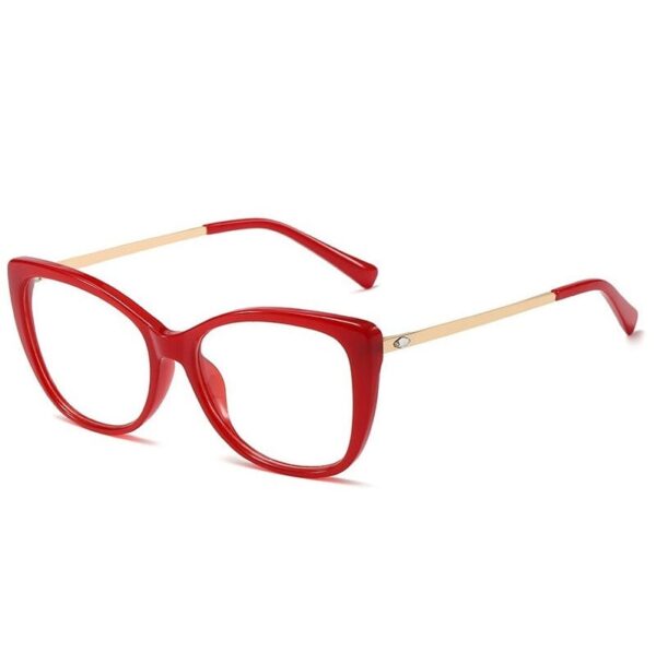 Okulary kocie do komputera damskie z filtrem BLUE Light zerówki 2564-2