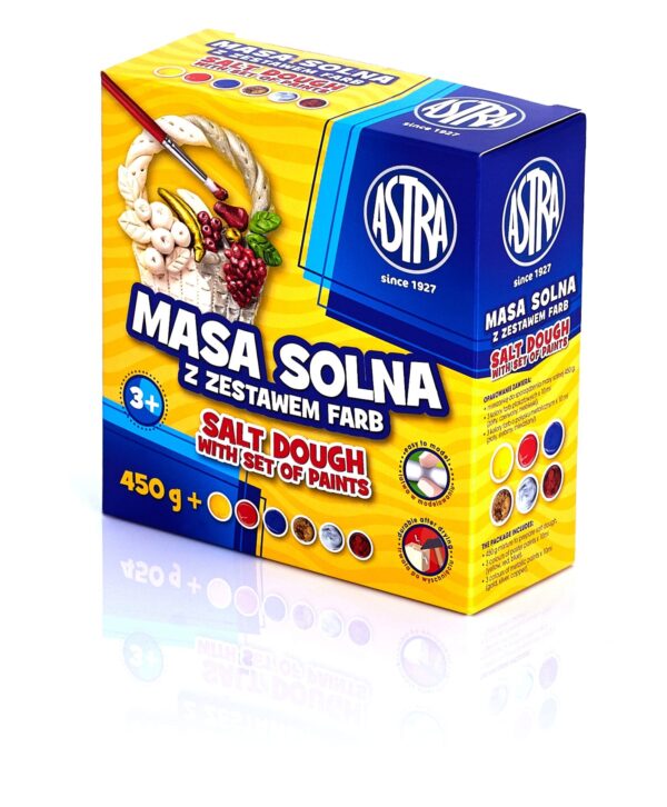 Masa solna 0,45kg+farby Astra