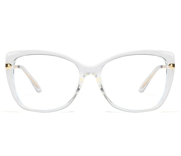 Bezbarwne okulary do komputera bez wady wzroku damskie z filtrem BLUE Light zerówki 2549-5