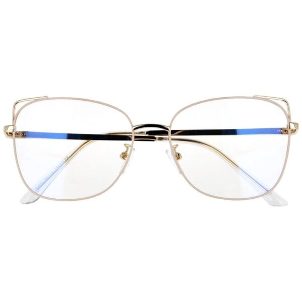 Okulary kocie do komputera damskie z filtrem BLUE Light zerówki 2573-2