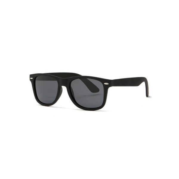 Przeciwsłoneczne Czarne matowe okulary nerdy NR-81