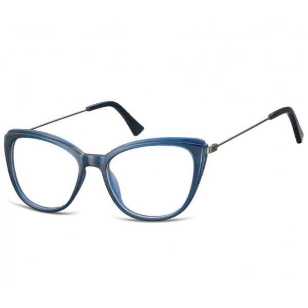 Oprawki korekcyjne okulary Kocie Oczy zerówki damskie CP121B granatowe