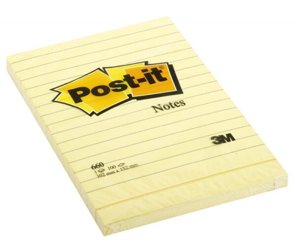 Notes samoprzylepny 102x152 linia 100 kartek Post-it