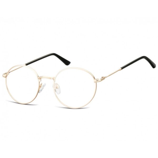 Lenonki okrągłe Okulary oprawki optyczne 919B złote