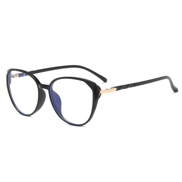Okulary do komputera owalne damskie z filtrem BLUE Light zerówki 2572