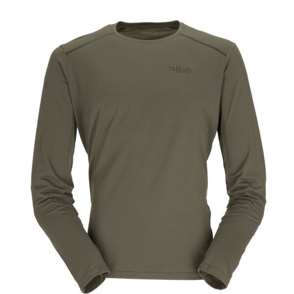 Koszulka Rab FORCE LS Tee Light Khaki M