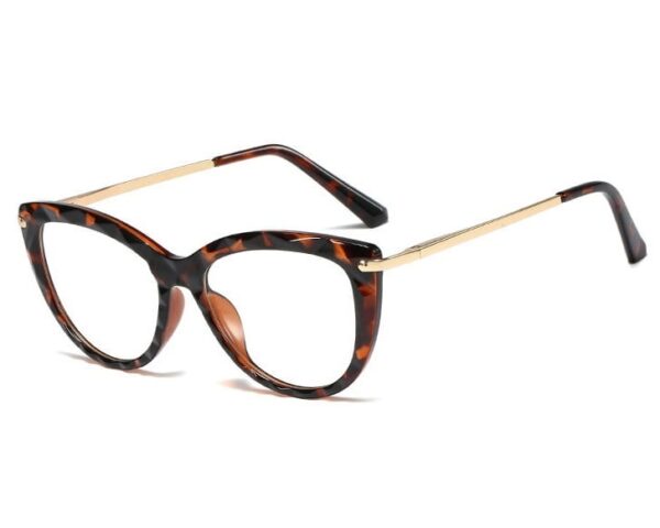 Okulary kocie do komputera damskie z filtrem BLUE Light zerówki 2571-1