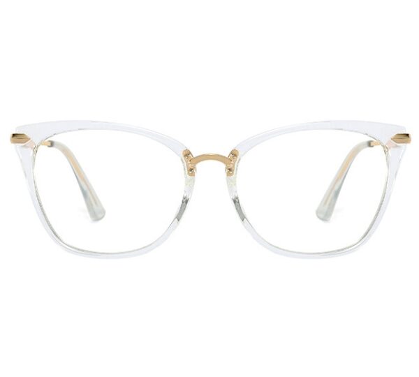 Okulary kocie do komputera damskie z filtrem BLUE Light zerówki 2574-5