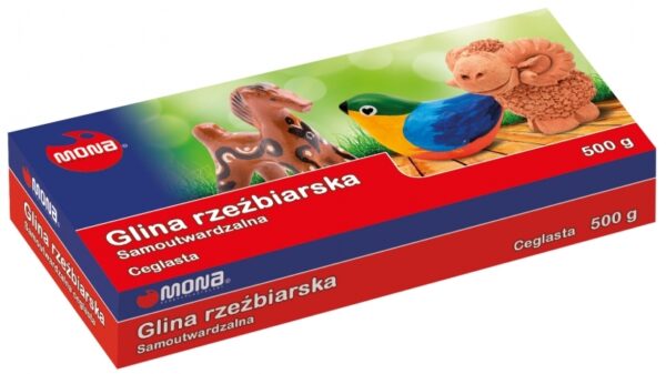 Glina rzeźbiarska samoutwardzalna ceglasta mona 0,5kg