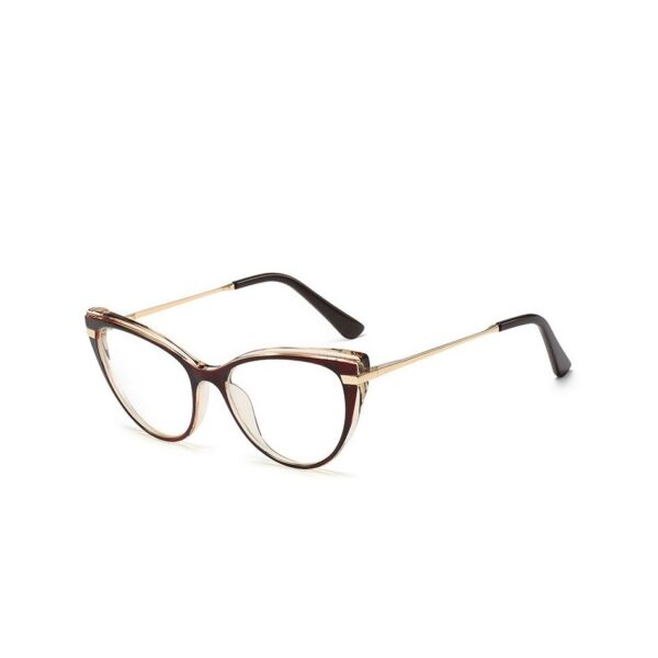 Okulary kocie do komputera damskie z filtrem BLUE Light zerówki 2567-1