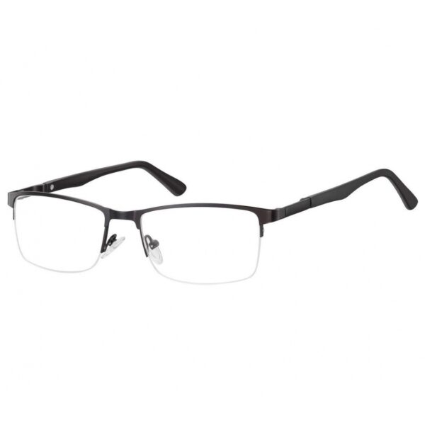 Żyłkowe oprawki korekcyjne zerówki okulary unisex 996 czarne