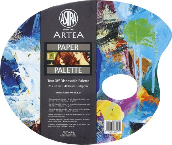 Paleta papierowa owalna zrywana A40 Astra