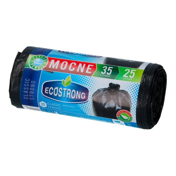 Worki na śmiecie czarne 35l 25 sztuk ecostrong