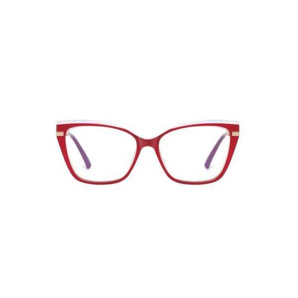 Okulary kocie do komputera damskie z filtrem BLUE Light zerówki 2577-3