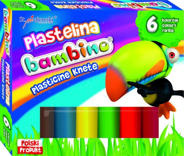 Plastelina 6 kolorów Bambino