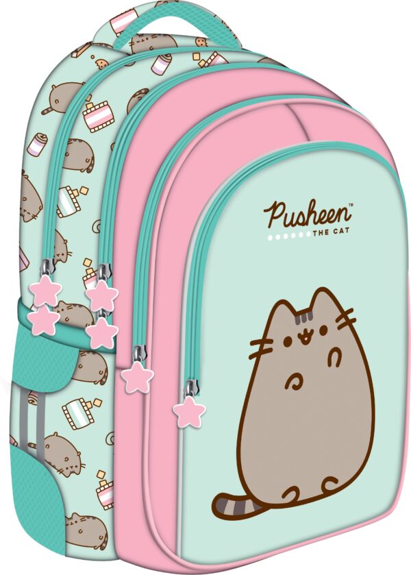 Plecak 4 komorowy Pusheen mint dla dziewczynki Bambino