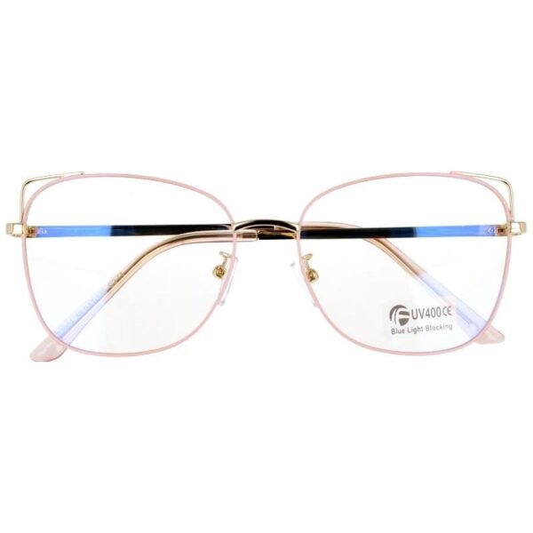Okulary kocie do komputera damskie z filtrem BLUE Light zerówki 2573-5
