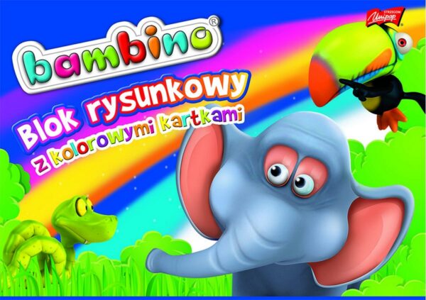 Blok rysunkowy A4 16k kolor Bambino