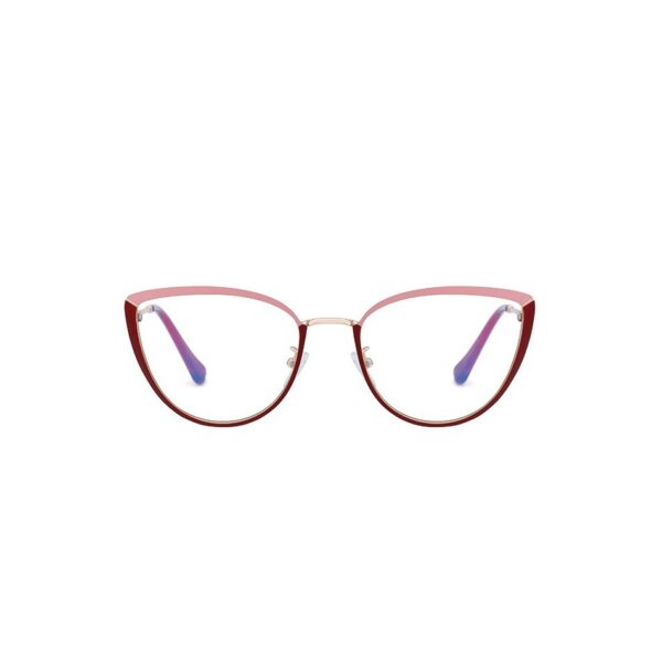 Okulary kocie do komputera damskie z filtrem BLUE Light zerówki 2583-3