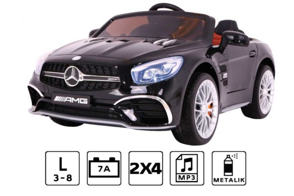 Samochód elektryczny dla dzieci Mercedes SL65 AMG Czarny Lakier