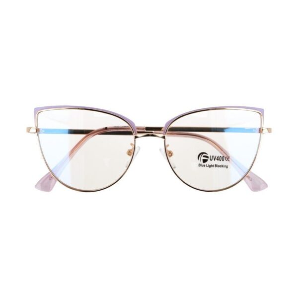 Okulary kocie do komputera damskie z filtrem BLUE Light zerówki 2586-4
