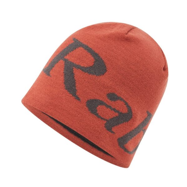 Czapka Rab Logo Beanie Tuscan Red/Graphene Uni