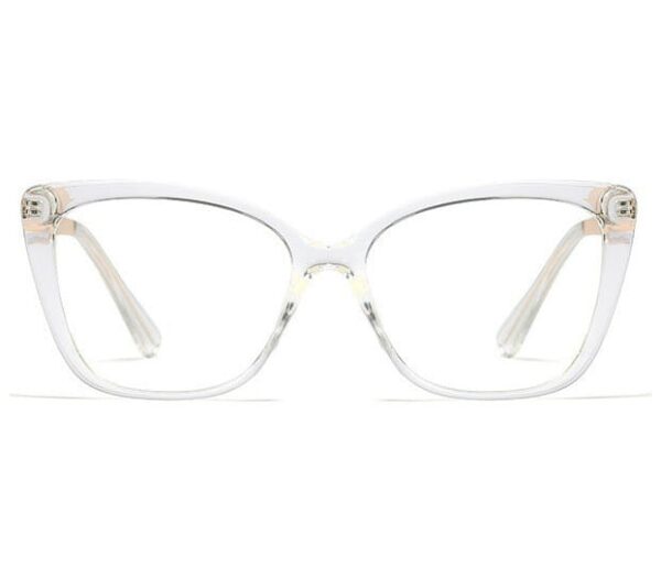 Bezbarwne okulary do komputera damskie z filtrem BLUE Light zerówki 2568-5