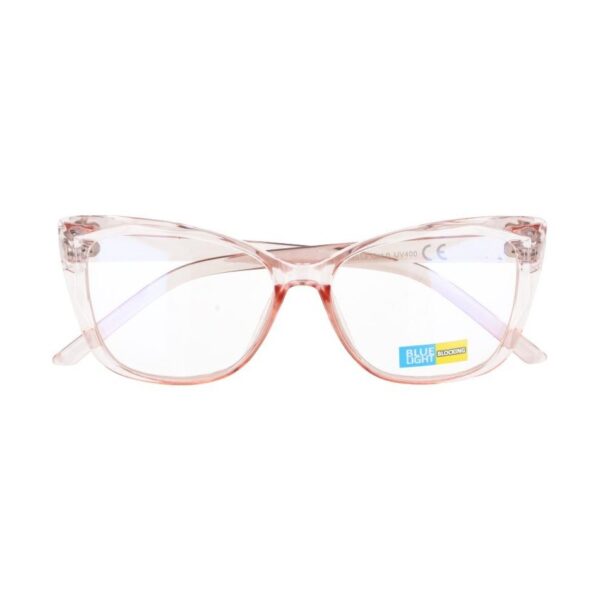 Okulary kocie do komputera damskie z filtrem BLUE Light zerówki 2590C