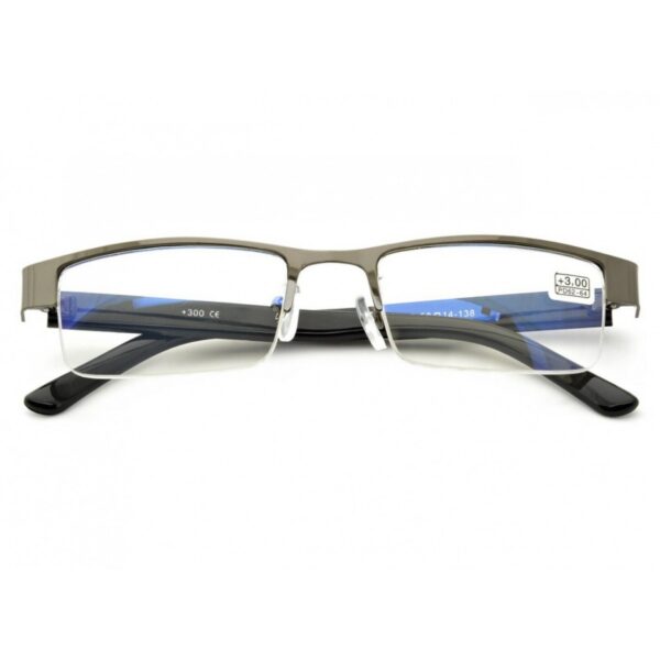 Plusy Okulary do czytania Moc: +4.0 metalowo-żyłkowe ST308