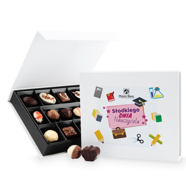 Czekoladki z okazji Dnia Nauczyciela Chocolate Box White Medium